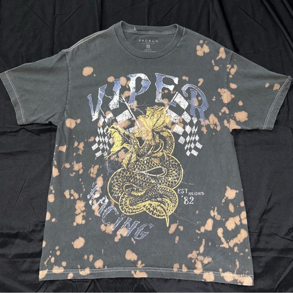 PacSun Black and Tan Short Sleeve Tee